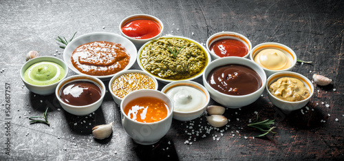 Mix from different kinds of sauces.