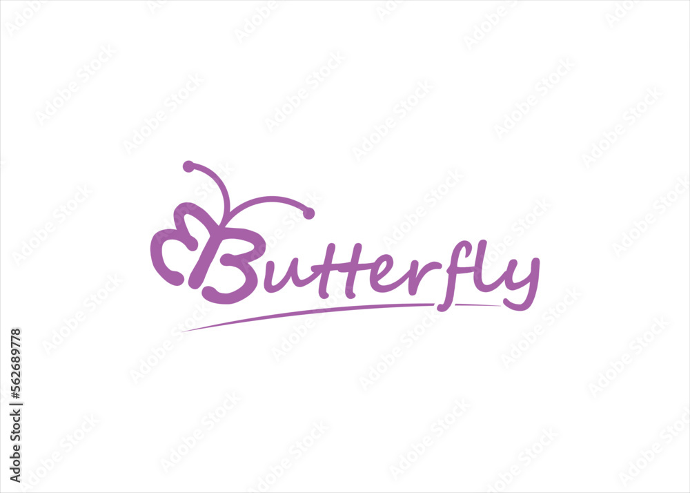 butterfly animal logo