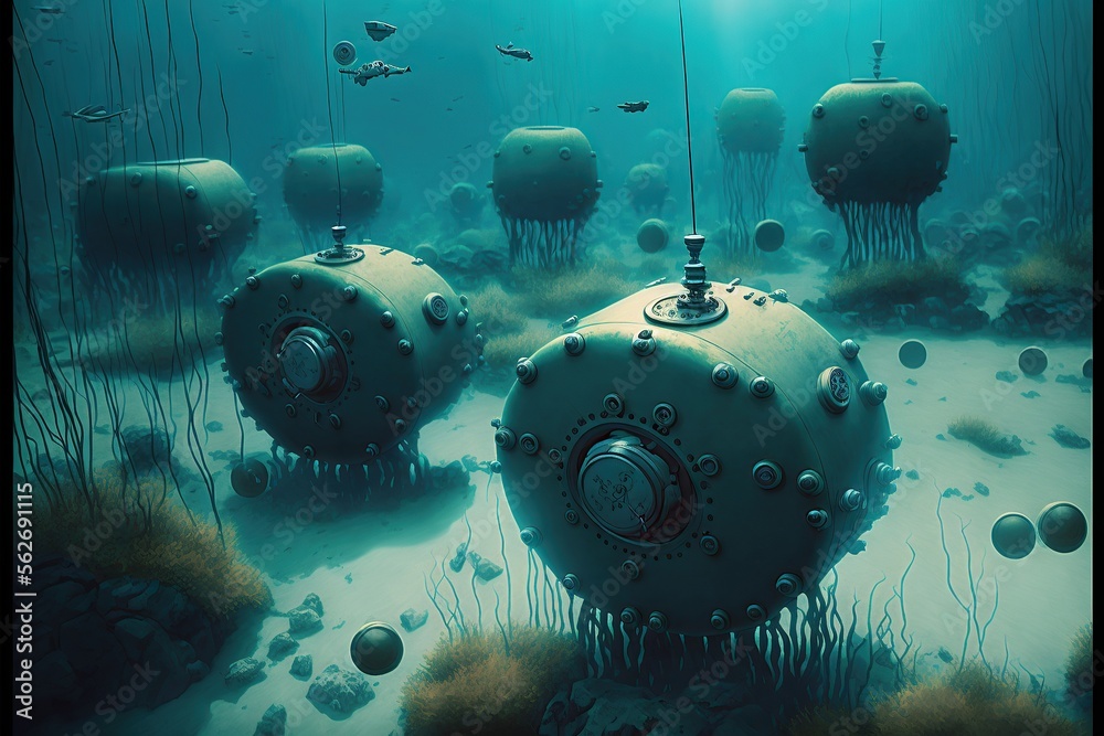 underwater mines