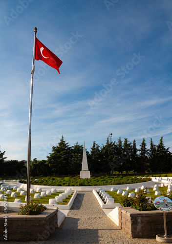 World War I Çanakkale Martyrdom. Ottoman Soldiers Cemetery. photo