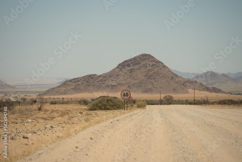 Road in the Namib-Naukluft region of Namibia