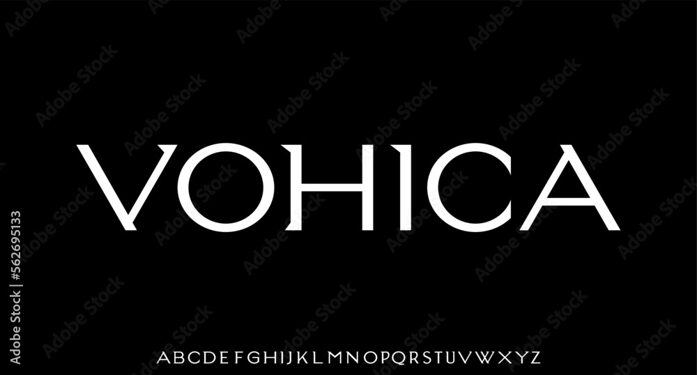 VOHICA. the luxury and elegant font glamour style