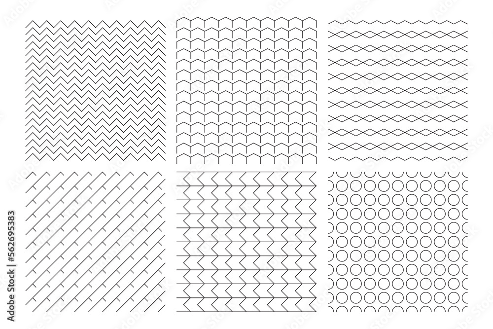 Set of pattern with white background wallpaper for your design, Vector illustration. Set of pattern with white background wallpaper for your design, Vector illustration.