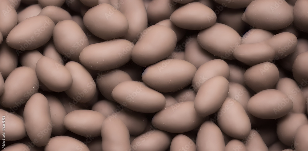 3d rendering illustration of fava beans, generative ai 3d rendering illustration of fava beans, generative ai