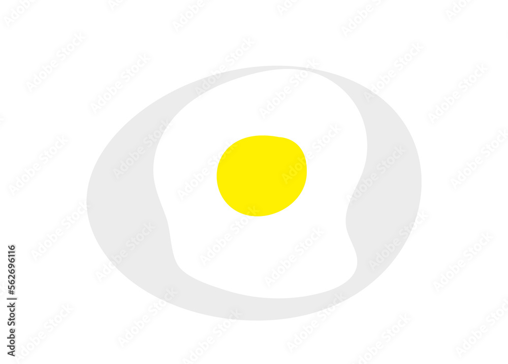 egg on the plate