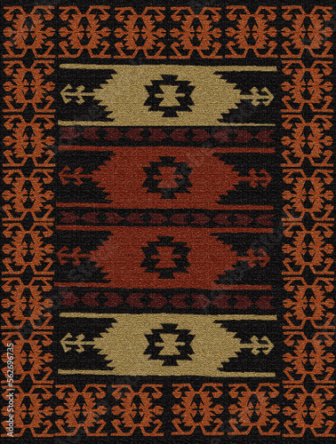 Obraz na płótnie traditional turkish kilim motift print pattern