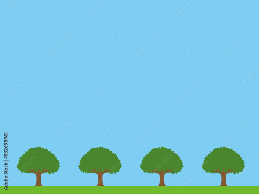 Fototapeta premium 緑の木1B