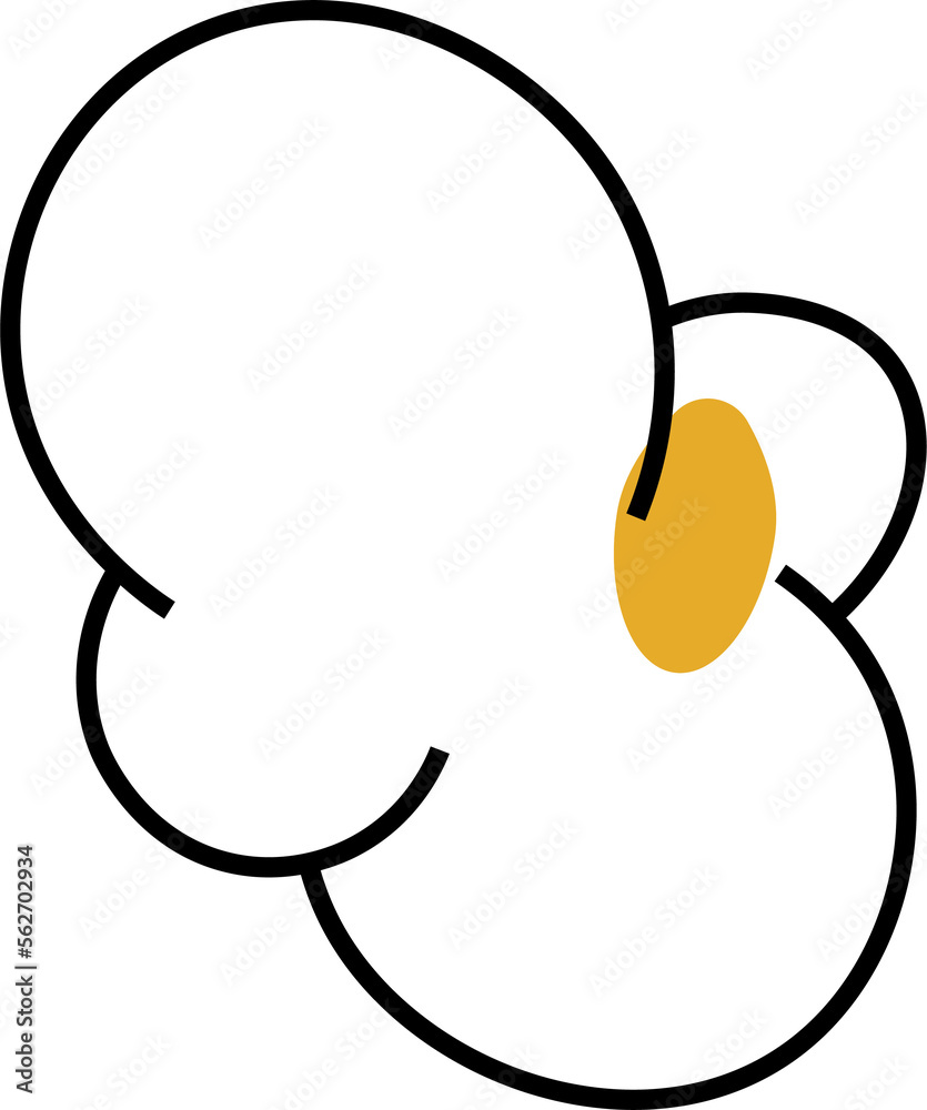 popcorn design illustration isolated on transparent background 