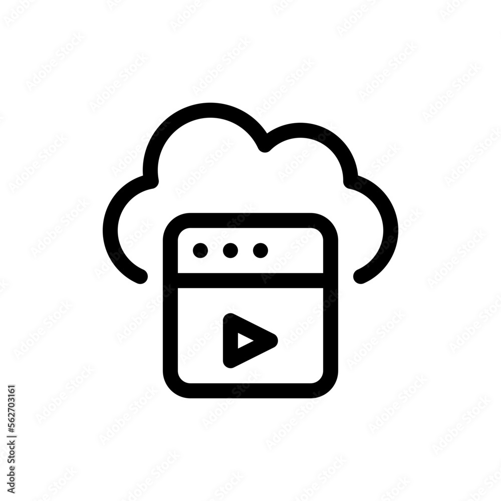 cloud computing line icon cloud computing line icon