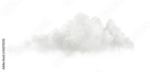 White soft cumulus cloudscape cut out specials effect 3d rendering png file photo