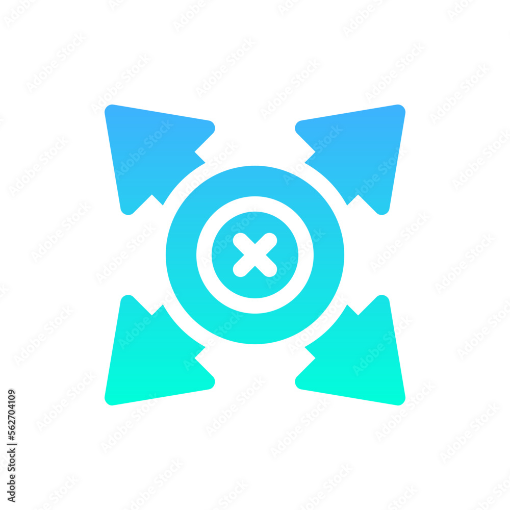 ui flat gradient icon