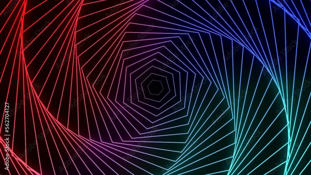 wavy background animation .Hypnotic Motion Fractal Design Looped Animation Beautiful fast loop