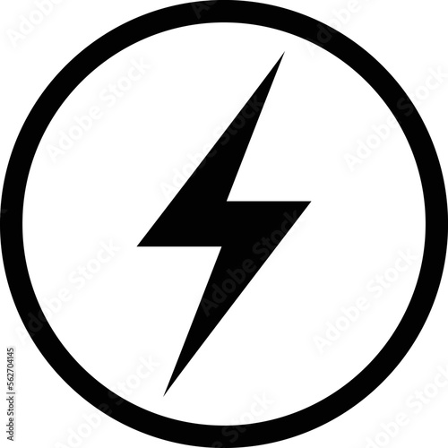Tableau sur toile thunderbolt icon