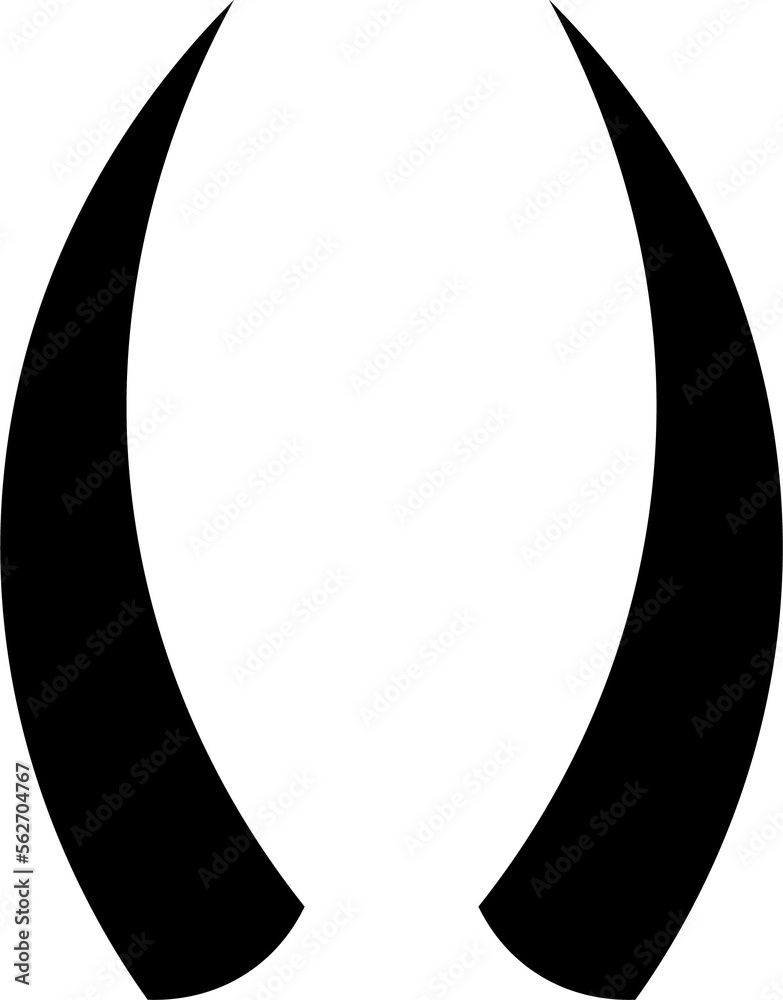 horn design illustration isolated on white background horn design illustration isolated on white background