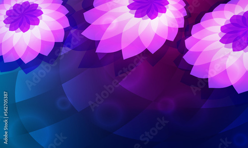 Night flower mysterious theme floral background poster