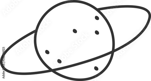 Planet flat icon Universe explore