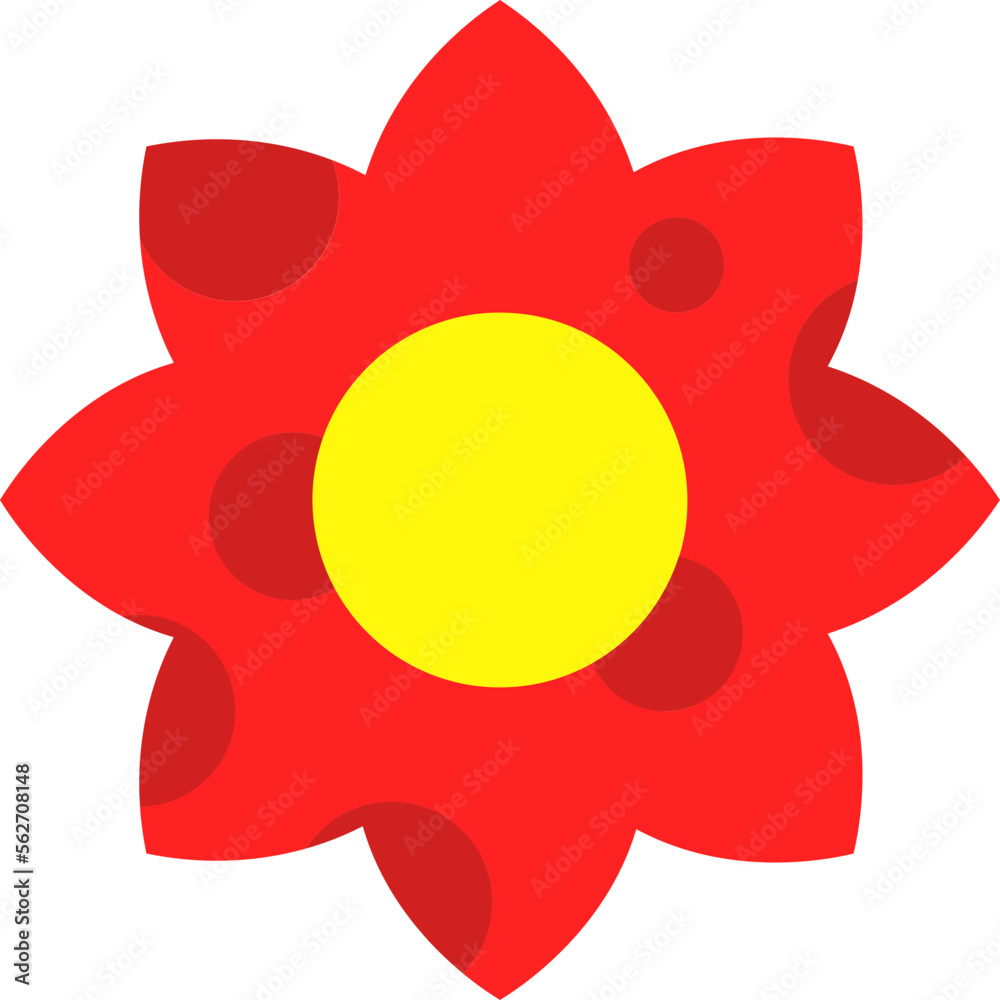 flowers design illustration isolated on transparent background 