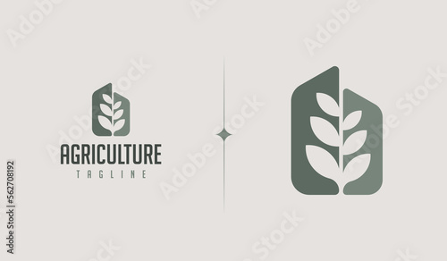 Botanical Plant Logo Template. Universal creative premium symbol. Vector illustration. Creative Minimal design template. Symbol for Corporate Business Identity