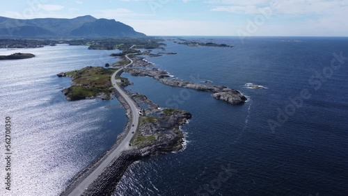 A  long the atlantic route in norway with islands