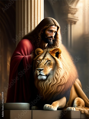Jesus lion of juda for shirt photo