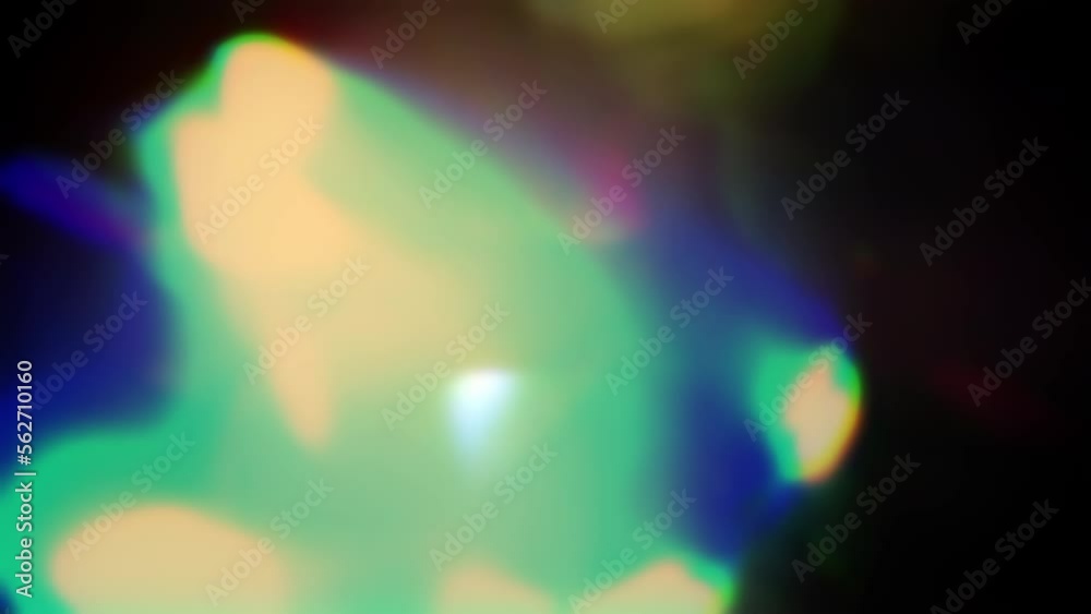 Abstract refection neon multicolored Moving light leak optical flare ...