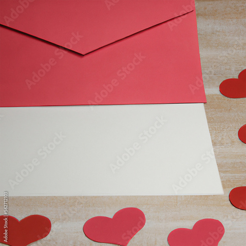 Flat valentines day background