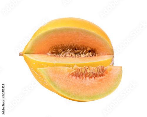 yellow melon on transparent png