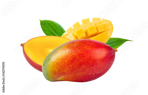 Mango fruit isolated on transparent png