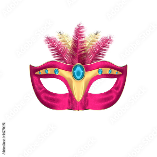 glitter decorated carnival mask