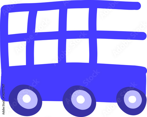 Blue Children's Car