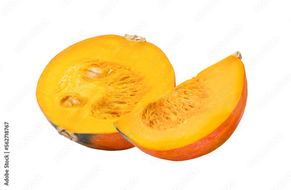 Pumpkin slice isolated on transparent png