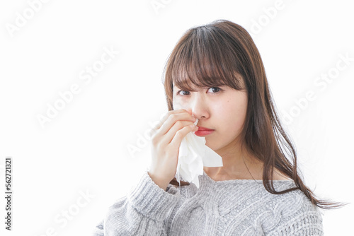 Photos 鼻血が出た女性