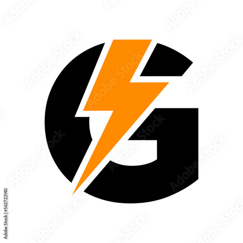 Free Download vector lightning bolt alphabet, flash initial logo alphabet vector logo template - GFXLoad