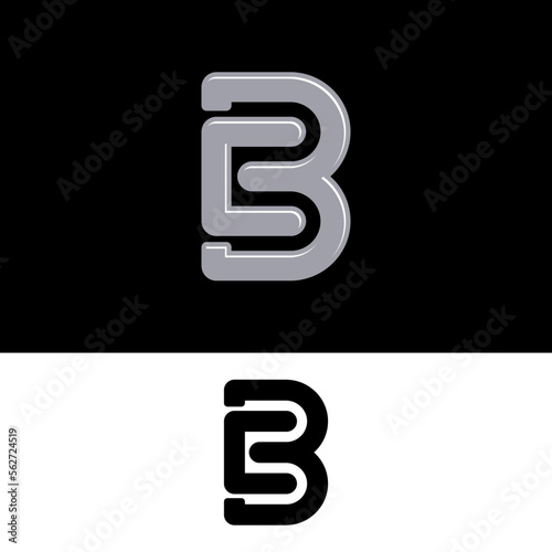 creative 3d letter cb logo design, CB, BC , C, B initial Business Logo Design Alphabet Icon, Vector Monogram. Alphabet letters Initials Monogram logo CB, BC, C and B.