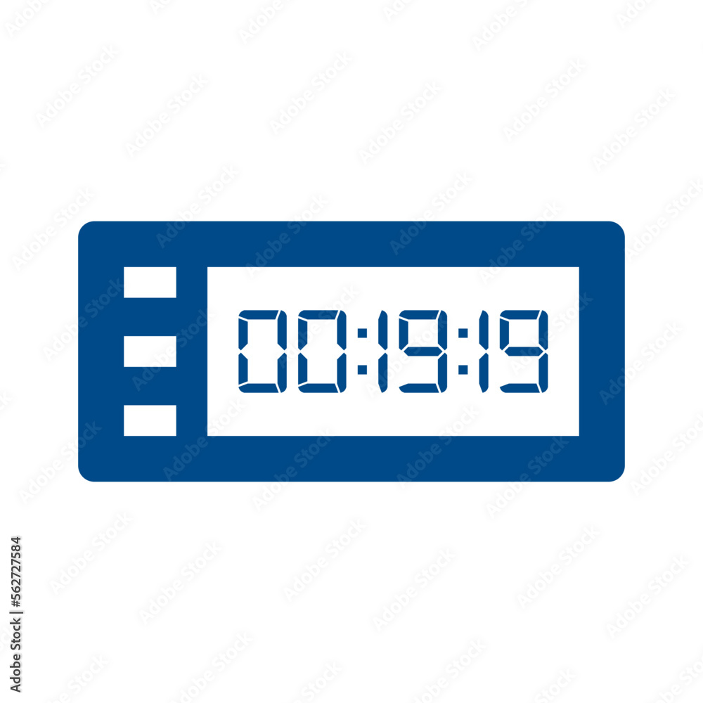 Digital clock number set. Electronic figures. Vector illustration. Digital clock number set. Electronic figures. Vector illustration.