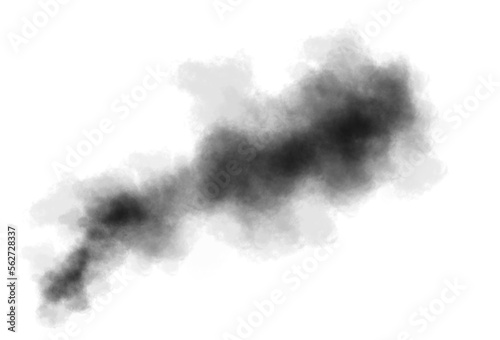 Carbon dioxide emission in atmosphere png illustration. chlorofluorocarbon gas emission in atmosphere causing global warming on transparent background. Smoke and dust emission in air. Png image. photo