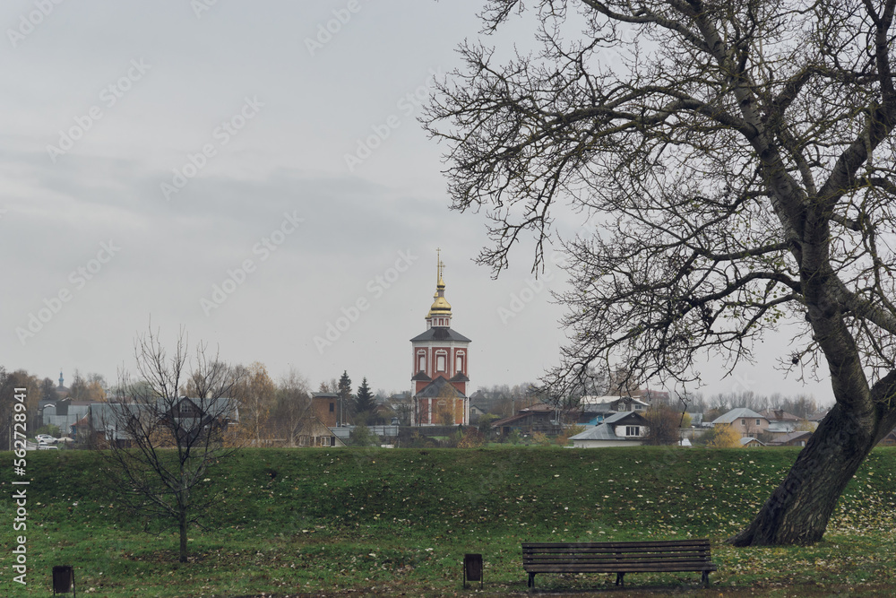 Cityscape of Suzdal, Russia. Orthodox Church