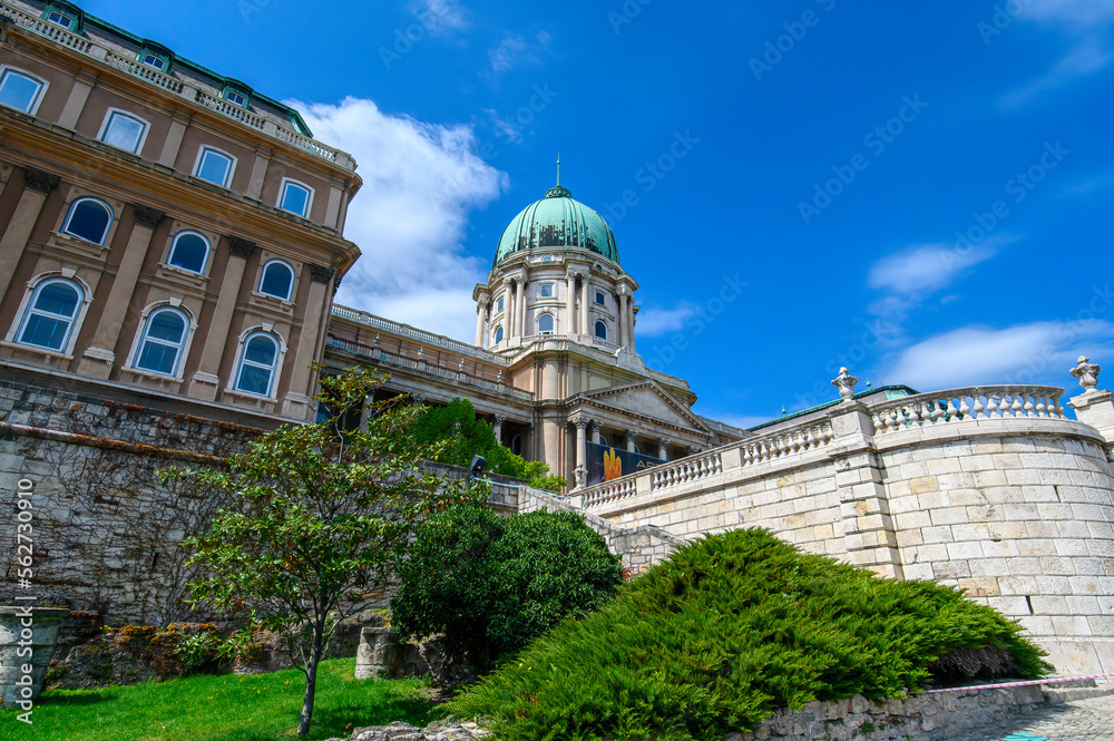 Buda Castle Royal Palace and Hungarian National Gallery in budapest, Hungary