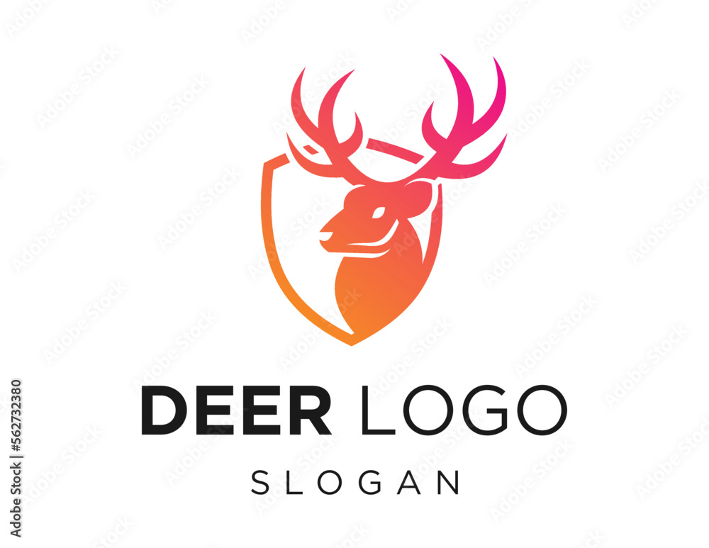 Logo about Deer on a white background. created using the CorelDraw application. Logo about Deer on a white background. created using the CorelDraw application.