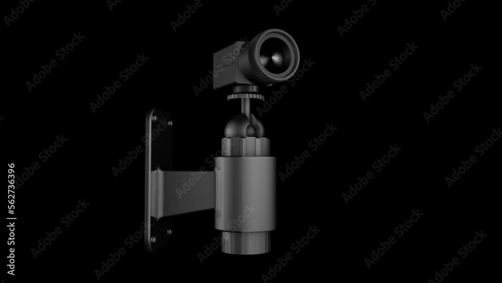 Security Camera Animation Transparent Alpha Video