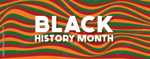 black history month celebrating banner vector illustration
