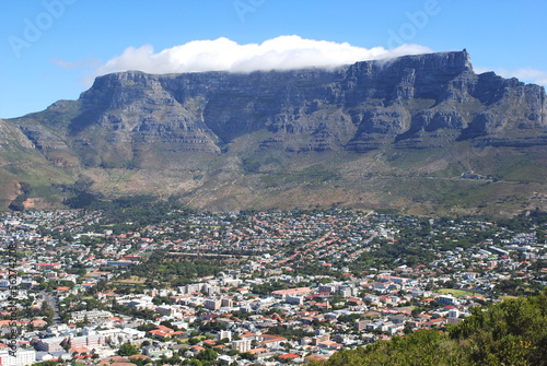 Top view of Cape Town, capital of Western Cape, South Africa
