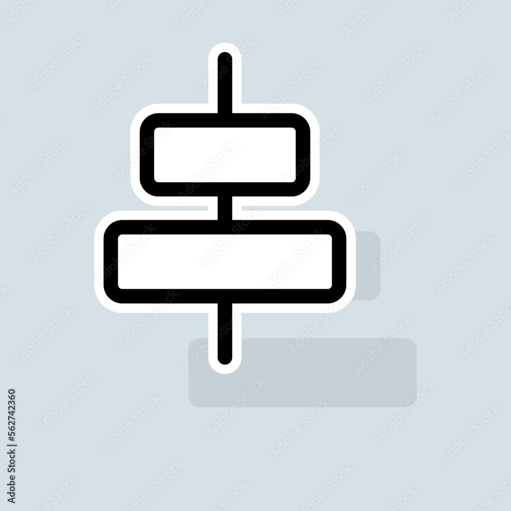 Diagram line icon. Function, graph, diagram, statistics, table, pie chart, infographic. Finance concept. Vector sticker line icon on white background Diagram line icon. Function, graph, diagram, statistics, table, pie chart, infographic. Finance concept. Vector sticker line icon on white background