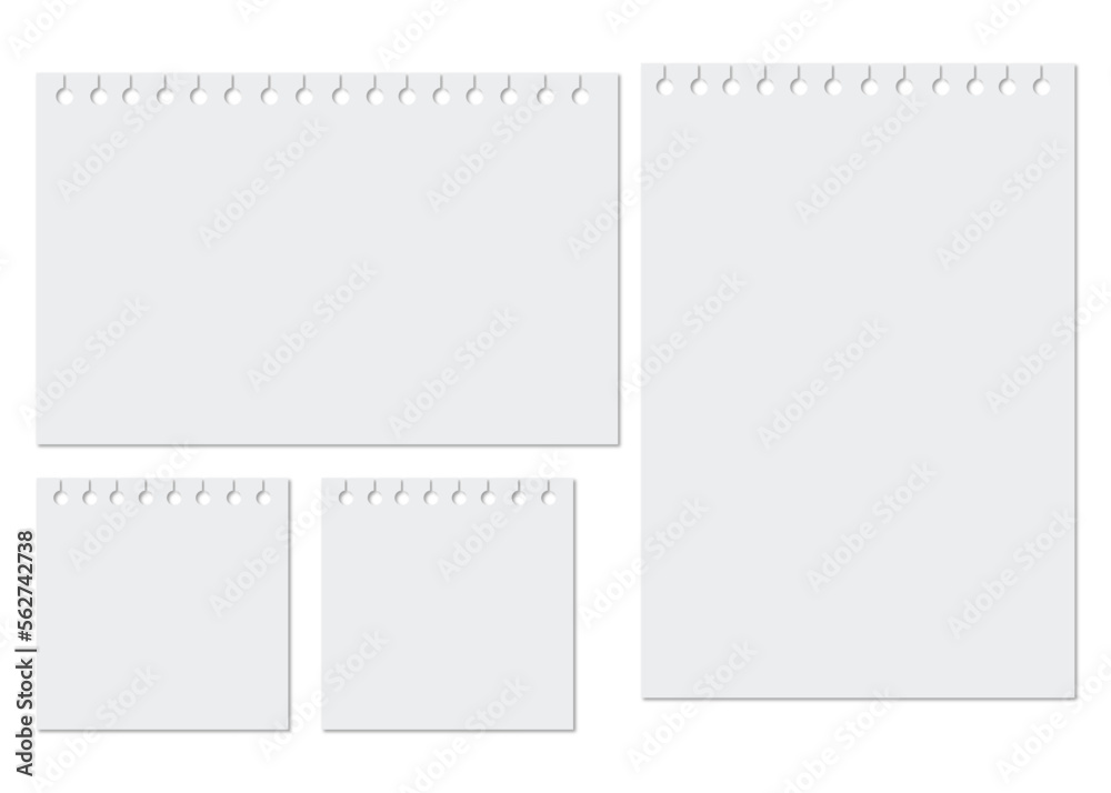 A set of notes collection of minimal blank sticky notes. Vector illustration. A set of notes collection of minimal blank sticky notes. Vector illustration.