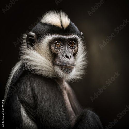 Colobus Monkey Portrait