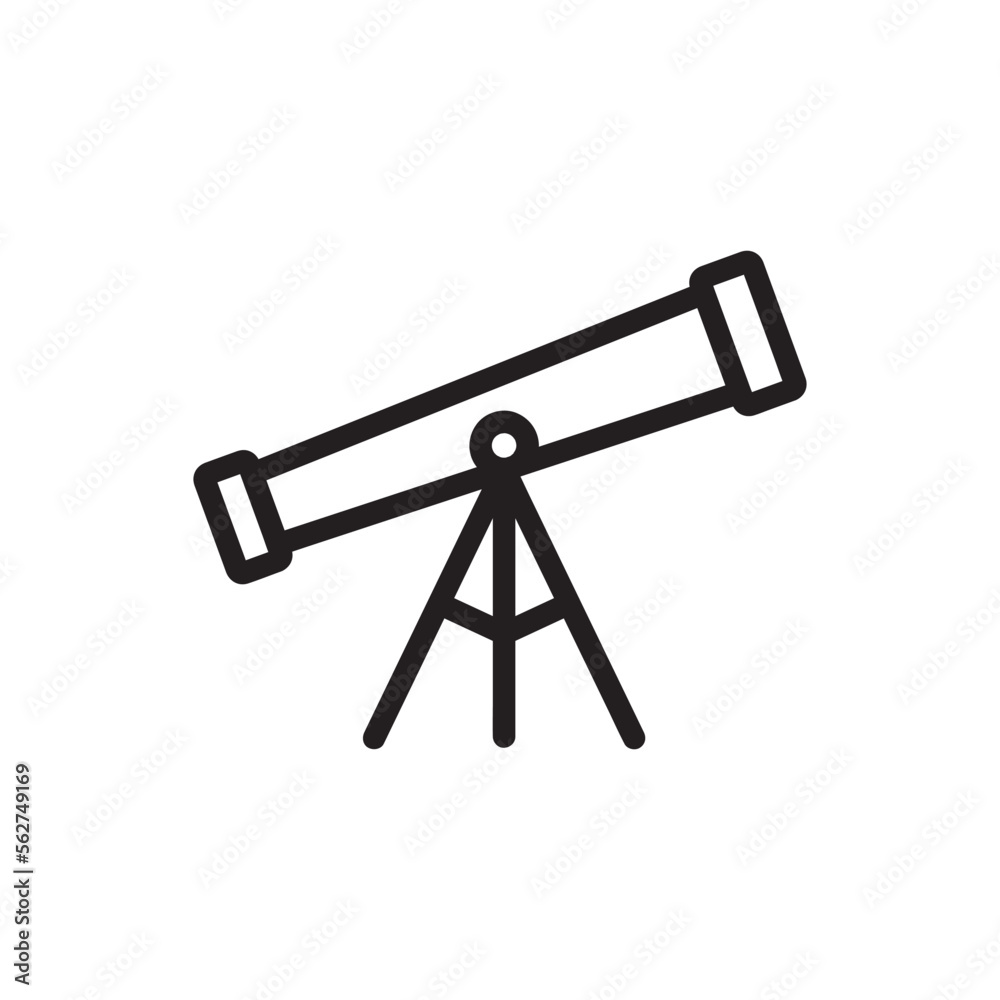 telescope on a tripod, telescope icon illustration, telescope vector illustration telescope on a tripod, telescope icon illustration, telescope vector illustration