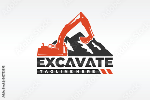 mountain excavator logo