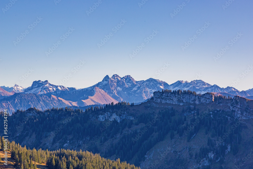 Allgäu - Berge - Riedberger Horn - Herbst - malerisch - Alpen - Panorama