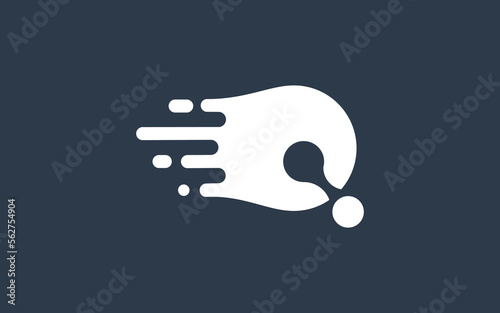 letter q technology logo design  Very suitable for use in business consulting and technology companies