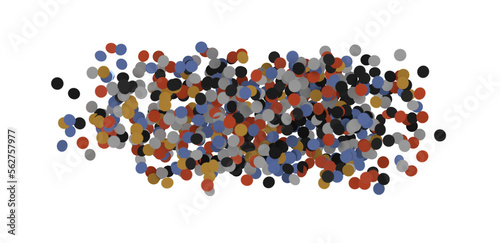  Colorful confetti on white background